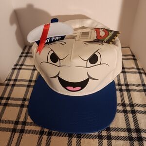 Kids White and Blue Cartoon Cap